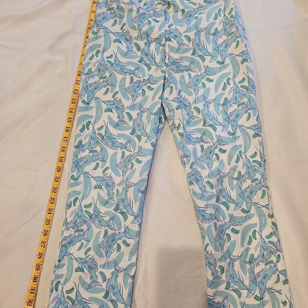 Lilly pulitzer swordfish print pants